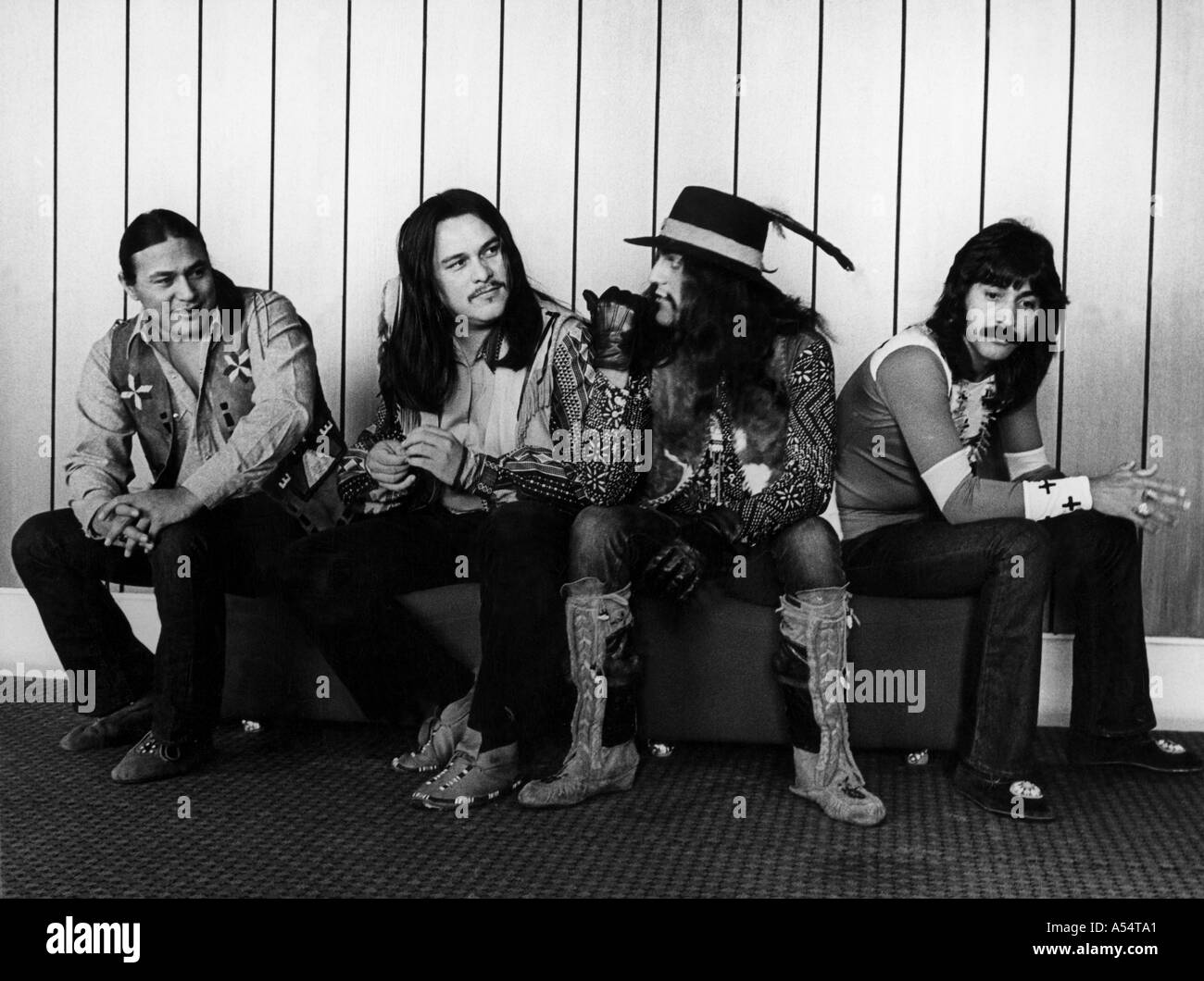 REDBONE North American Indian Band in den 1970 s Stockfoto
