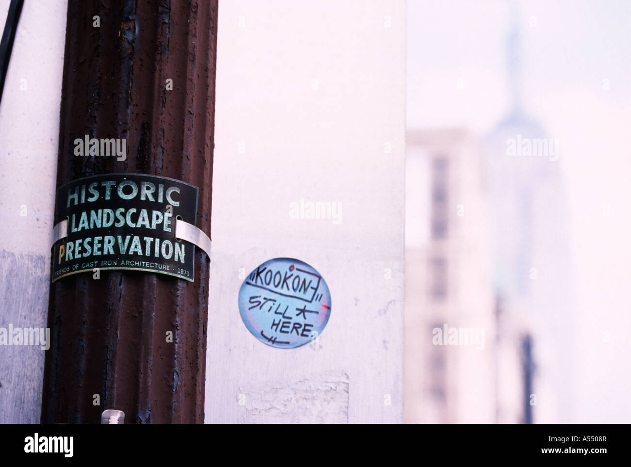 Erhaltung der historischen Landschaft und das Empire State Building-NYC Stockfoto