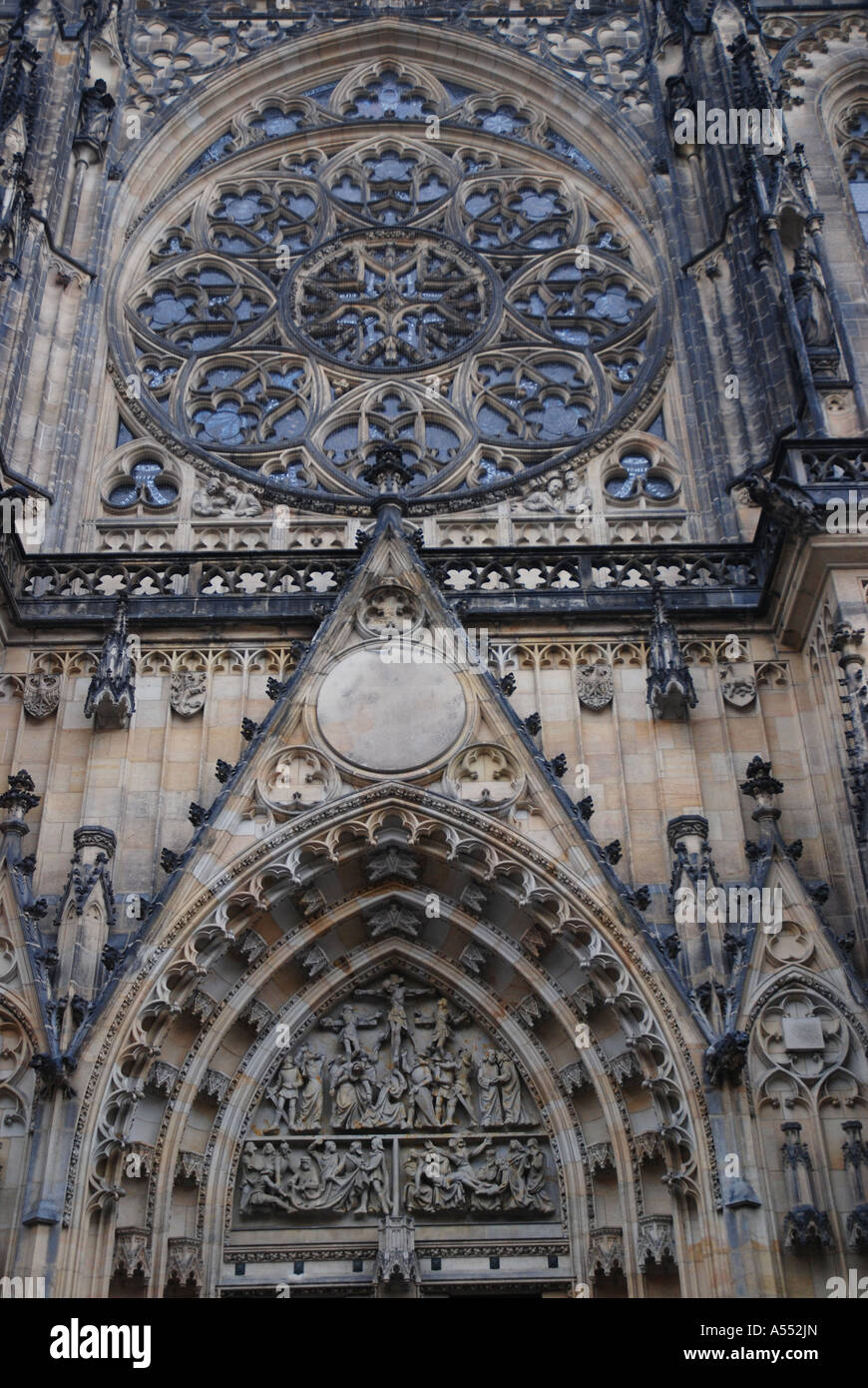 Eingang zur St. Veits Dom, Hradschin, Prag, Tschechische Republik Stockfoto