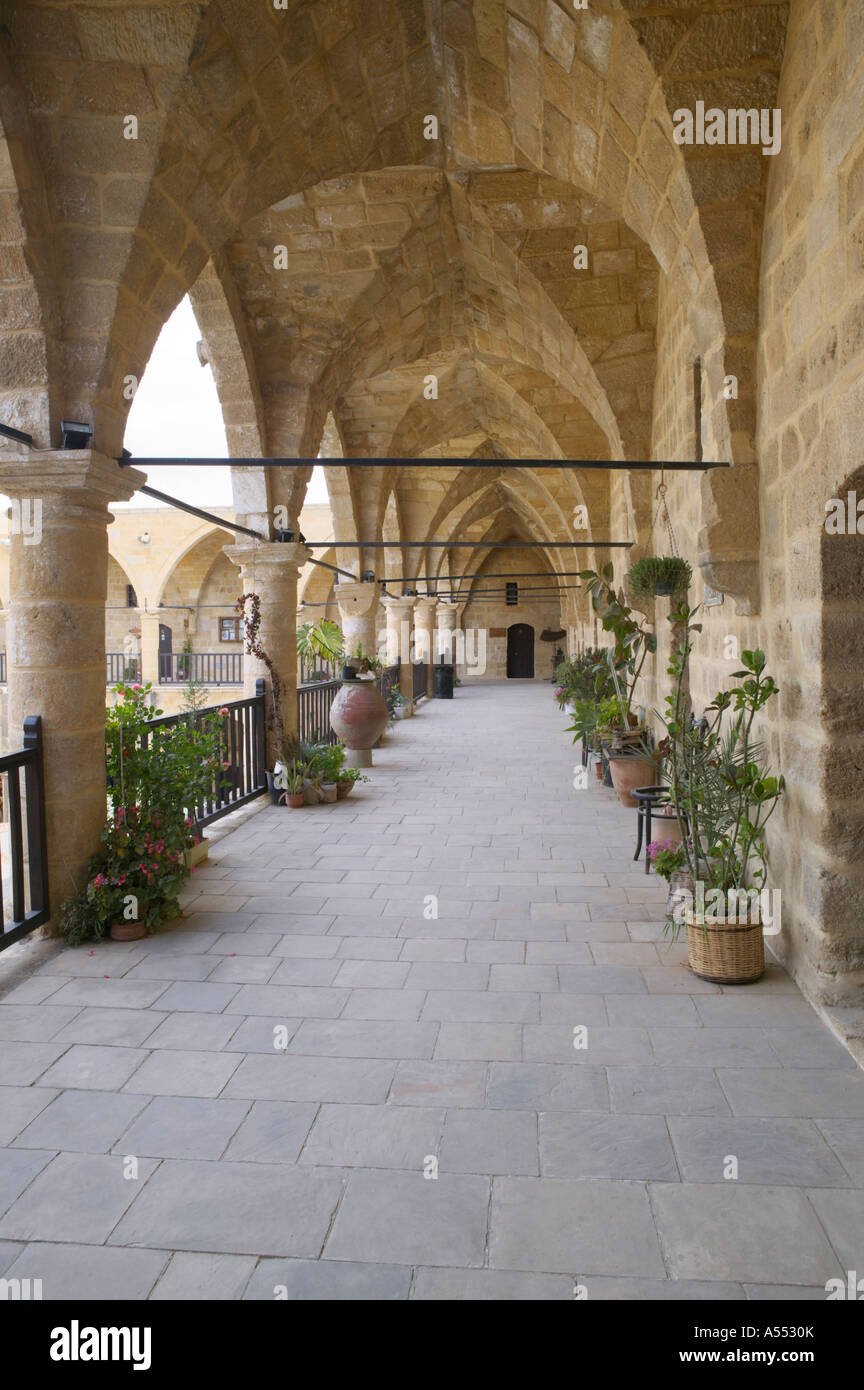 Obergeschoss des Büyük Han, Big Inn, Lefkosa Nikosia Nordzypern Stockfoto