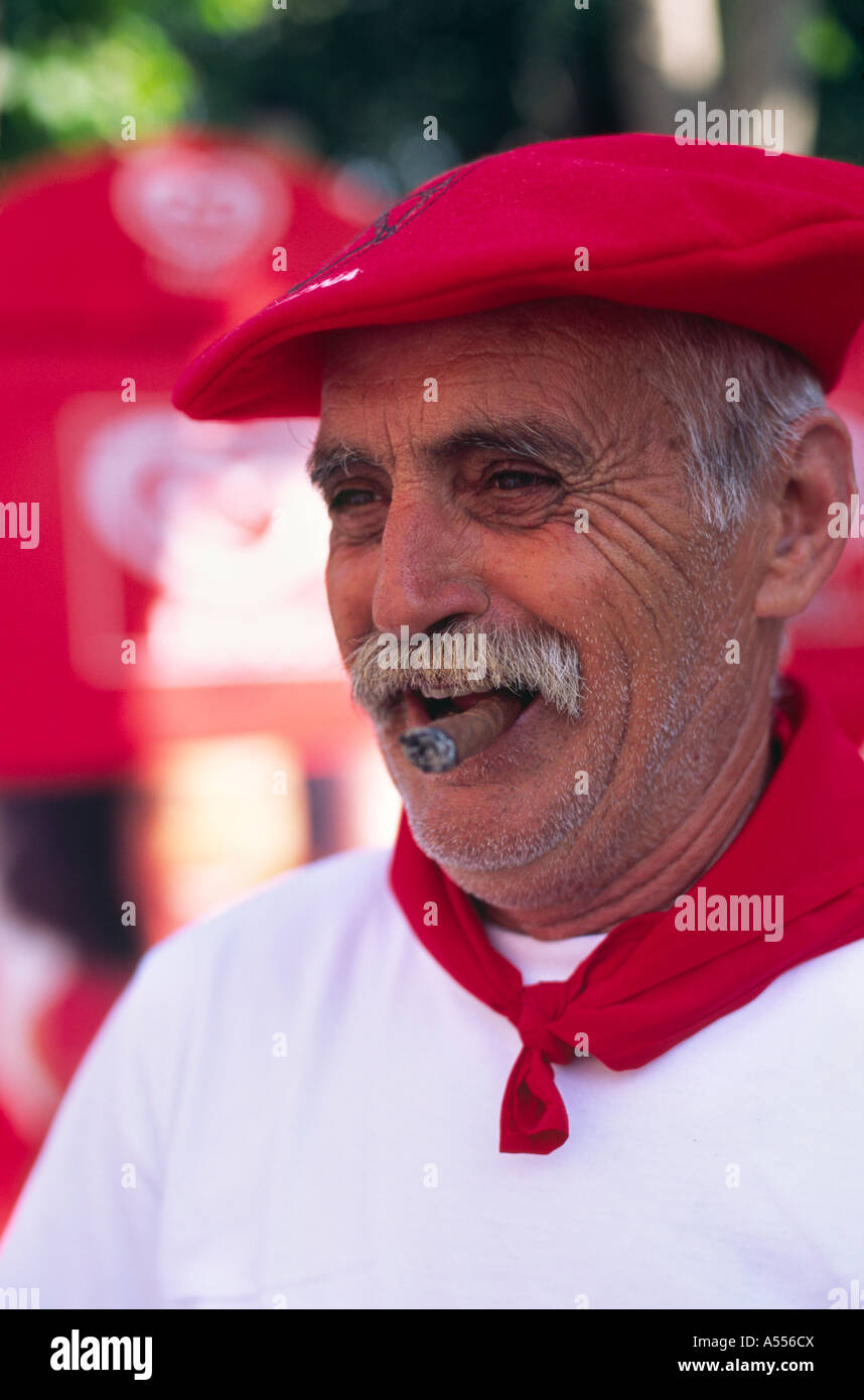 San Fermin Festival - Pamplona, Navarra, Spanien Stockfoto