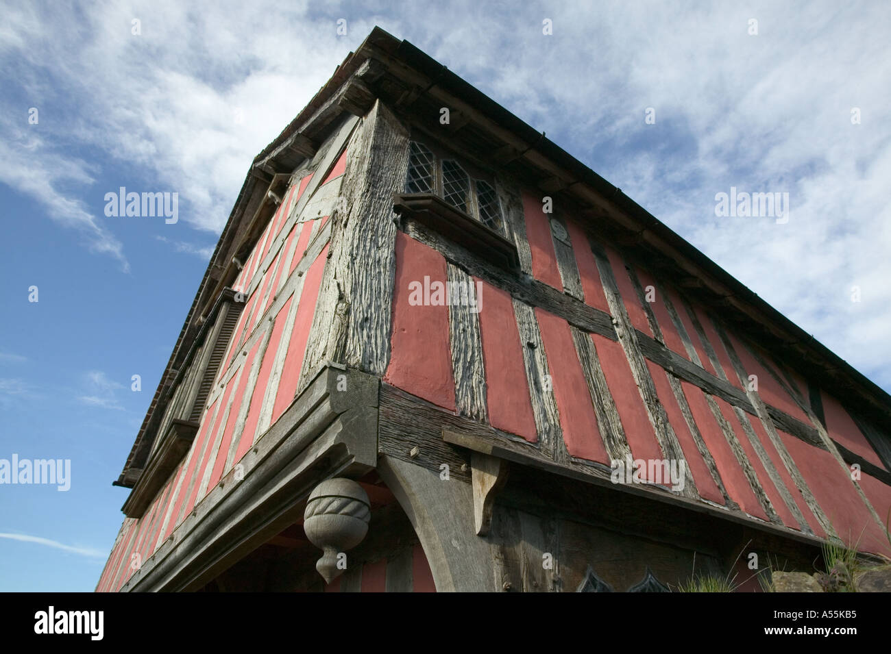 Halbe Fachwerkhaus in Herefordshire Stockfoto