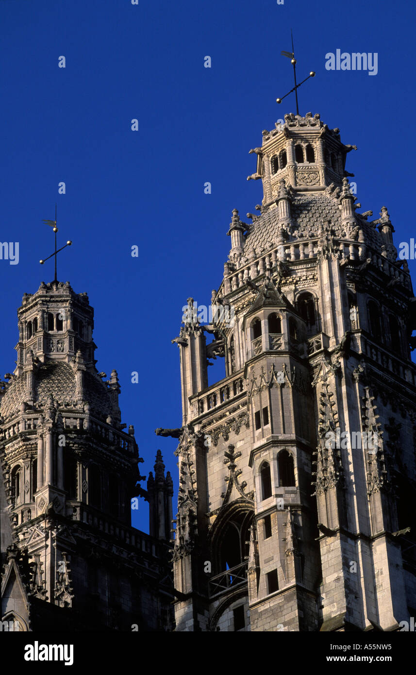 Kathedrale Saint-Gatien in Tours Indre et Loire-Frankreich Stockfoto