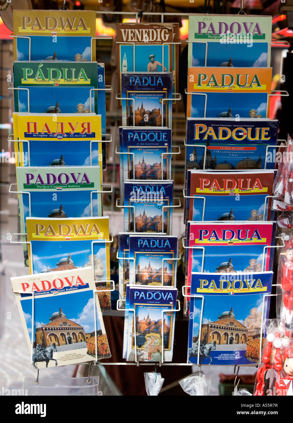 Padua Reiseführer Bücher Padua-Venetien-Italien Stockfoto
