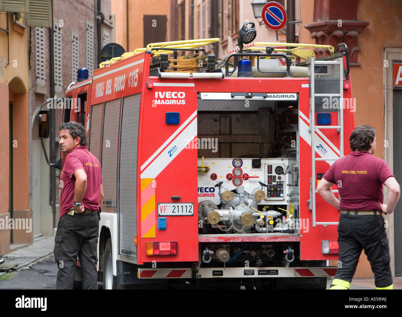 Italienische Feuerwehr Modena Emilia Romagna Italien Stockfotografie - Alamy