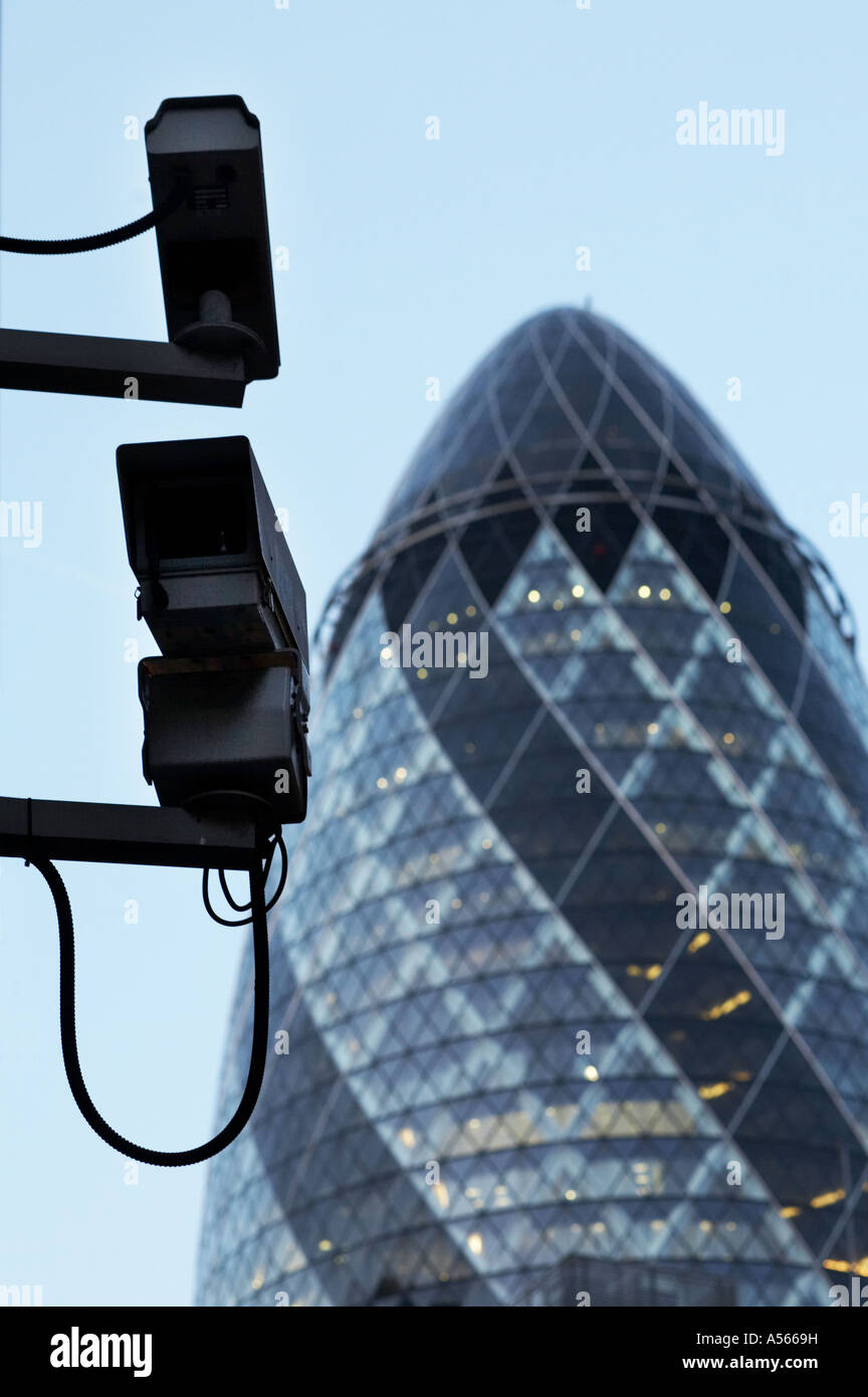 Closed Circuit TV Kamera Videoüberwachung in London England UK Stockfoto