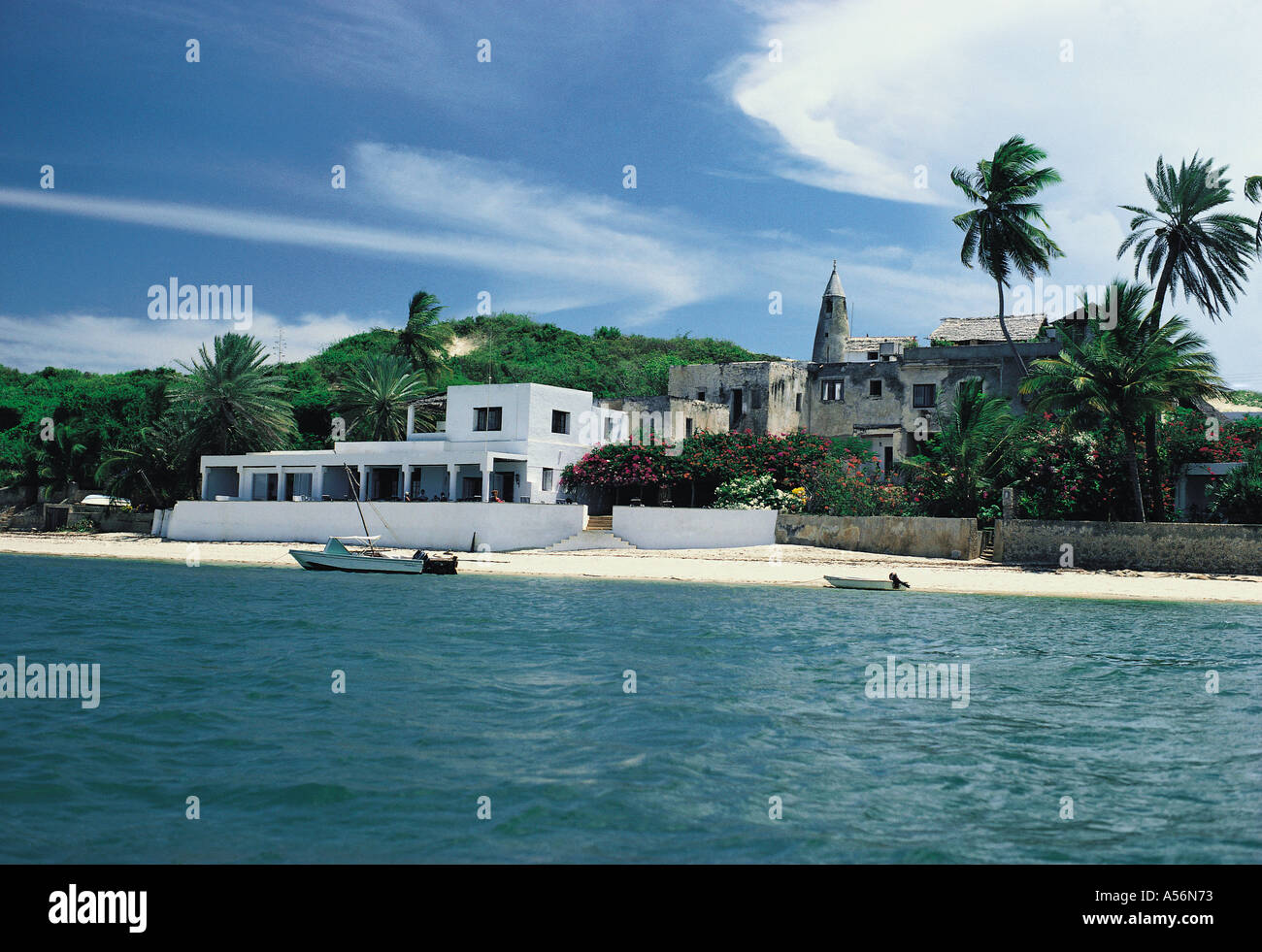 Peponi s Hotel Shela Lamu Island Kenia Küste Ostafrikas Stockfoto