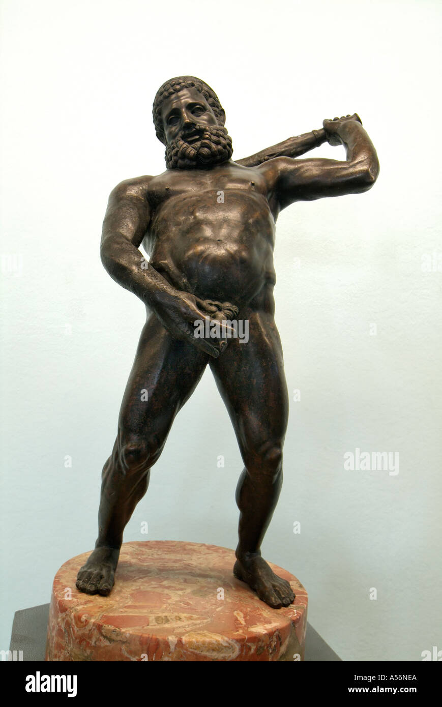 Statue des betrunkenen Herkules, Bardo-Museum, Tunis, Tunesien Stockfoto