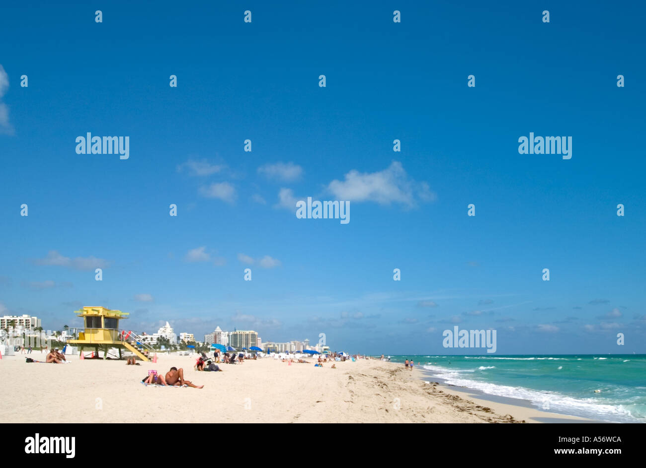 South Beach, Miami Beach, Florida, Vereinigte Staaten Stockfoto