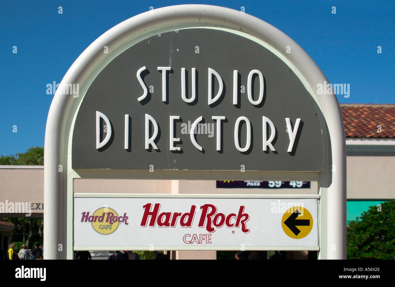 Studio Verzeichnis Zeichen, Stadtspaziergang, Universal Studios Orlando, Florida, USA Stockfoto