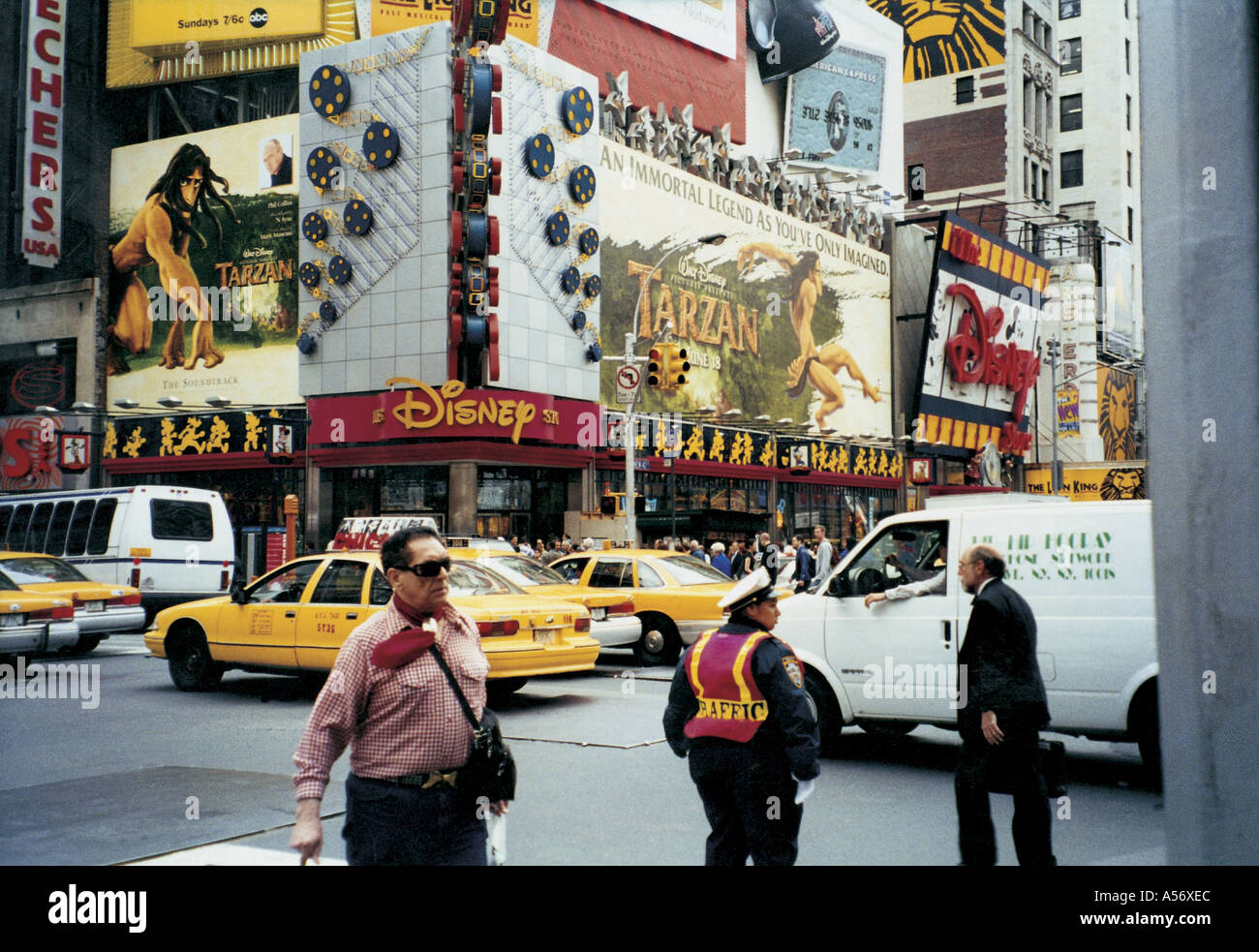 PCP206 Times Square Hoardings Advertisements New York USA 1999 Stockfoto