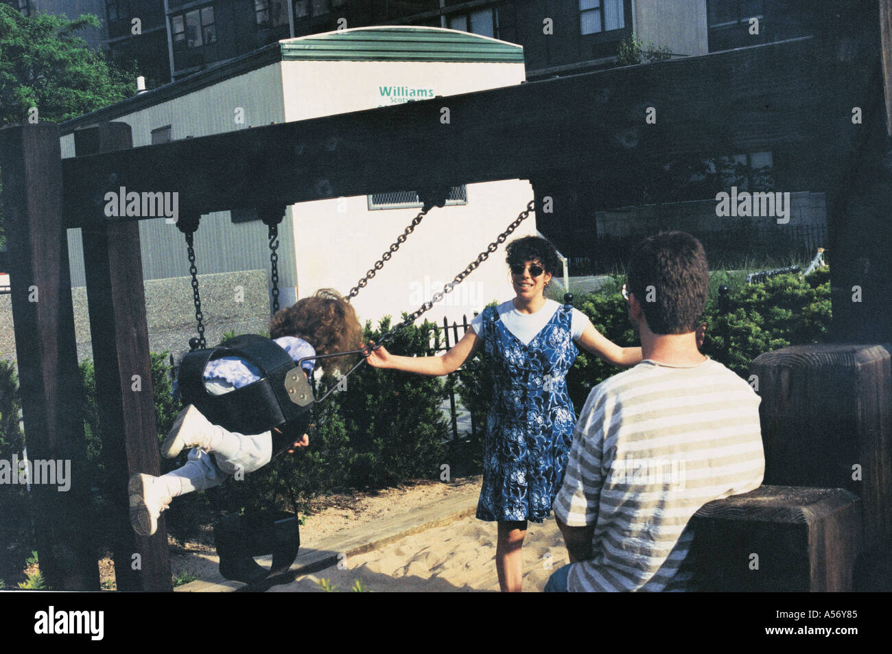 PCP182B glückliche Familie New York USA 1999 Stockfoto