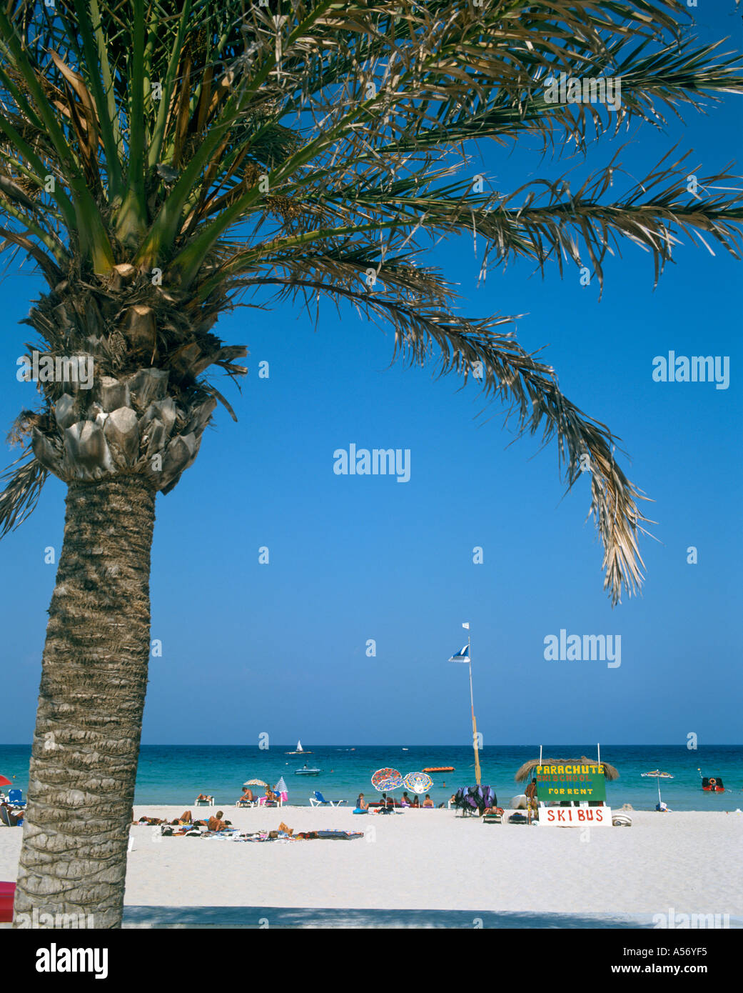 Cala Millor Strand, Mallorca, Spanien Stockfoto