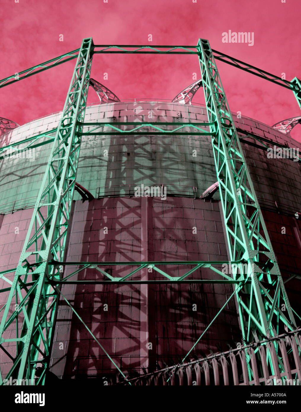 Science Fiction-industrial-Szene Stockfoto