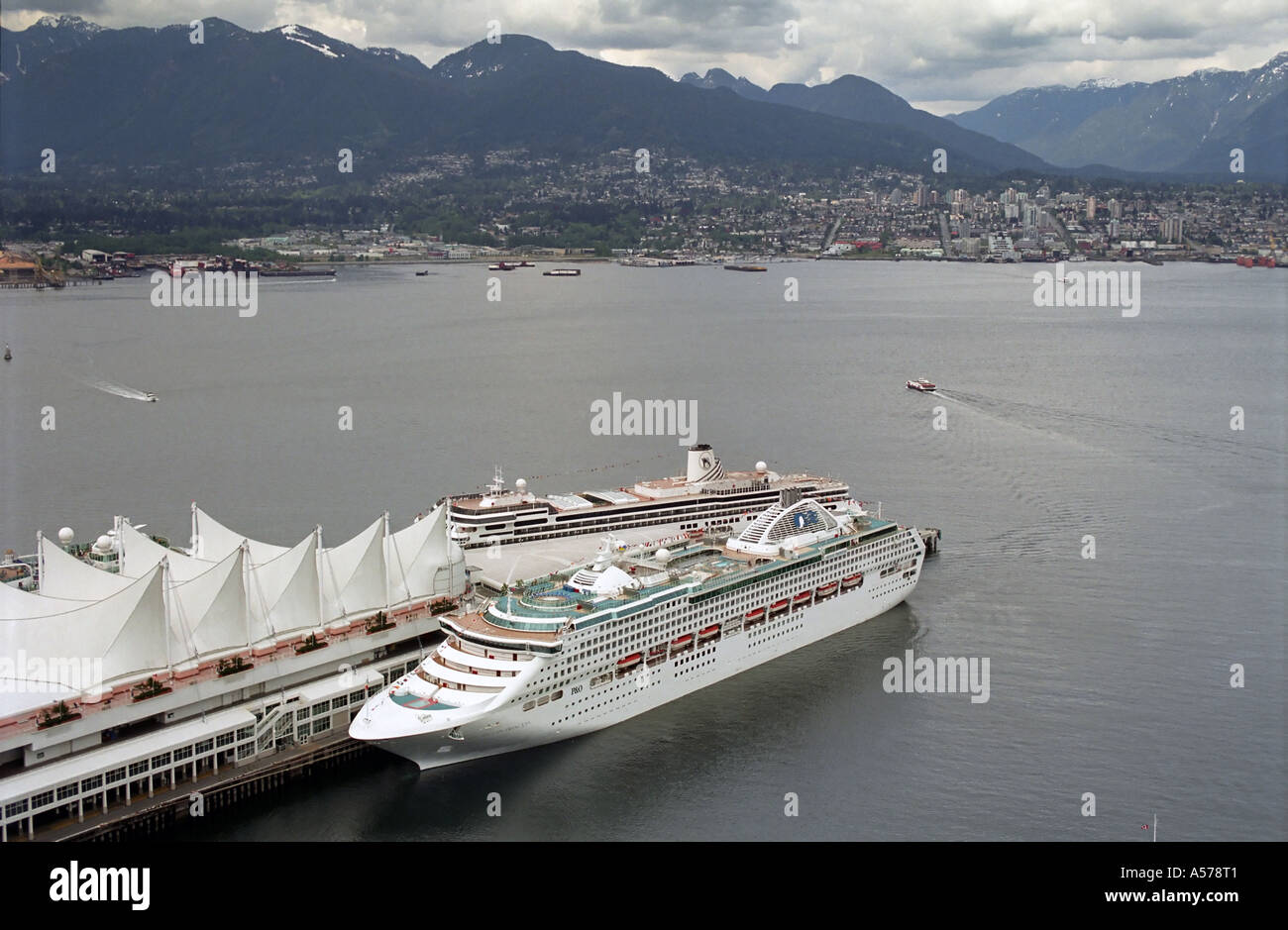 Kreuzfahrtschiff Vancouver, British Columbia, Kanada Stockfoto