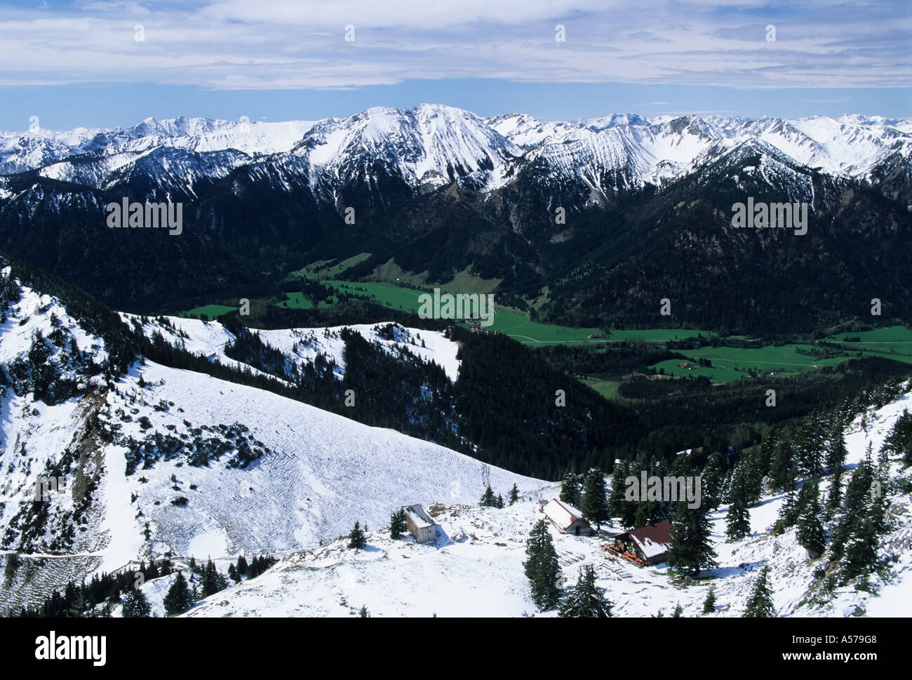 Hubertusalm aus Berg Breitenstein Bayern Deutschland Stockfoto