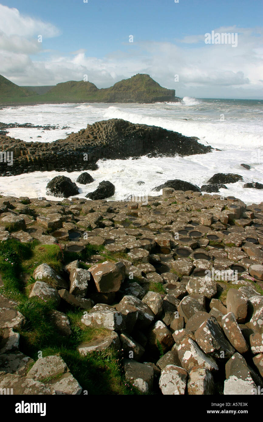 UK Nordirland County Antrim Giants Causeway Stockfoto