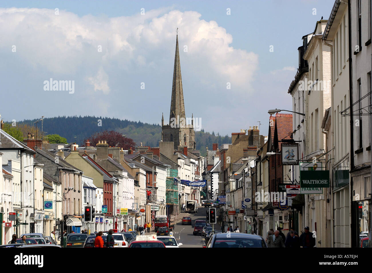 UK Wales Gwent Monmouth Monnow Street Stockfoto