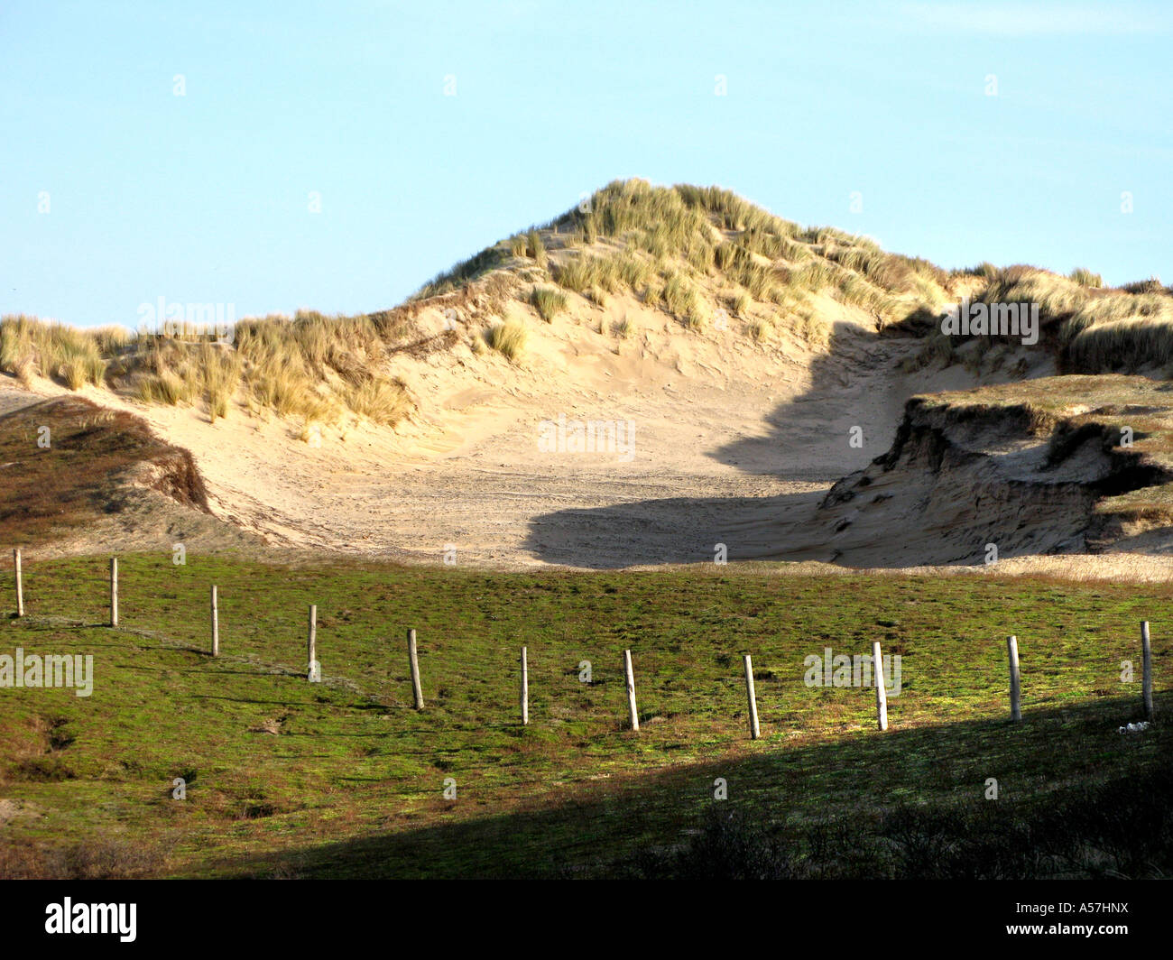 Katwijk Niederlande Dünen Niederlande Dünen Meer Strand Sand Küstenschutz Stockfoto