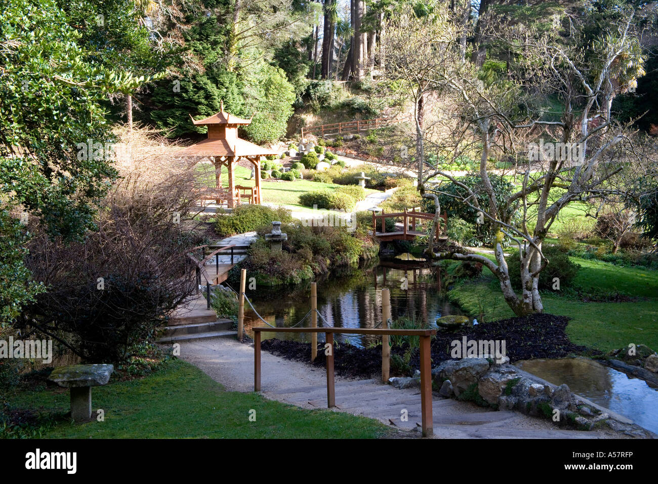 Der japanische Garten Powerscourt Irish stattlichen Hause im Besitz der Nation Co Wicklow Irland Stockfoto