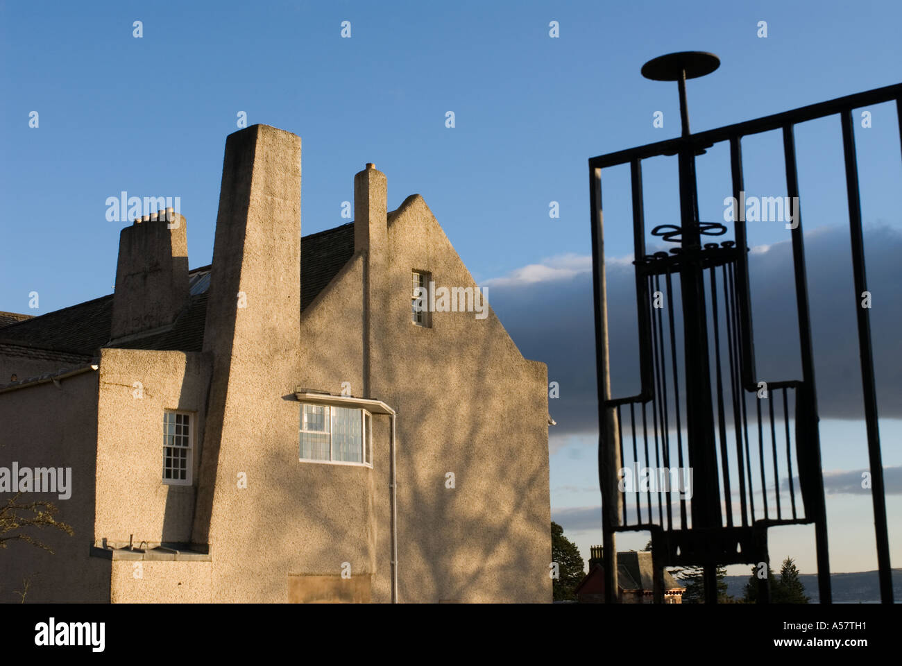 Hill House in Helensburgh UK entworfen von Charles Rennie Mackintosh im Jugendstil Stockfoto