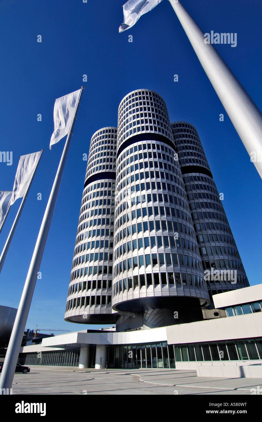 BMW-Zentrale, München, Bayern, Deutschland Stockfoto