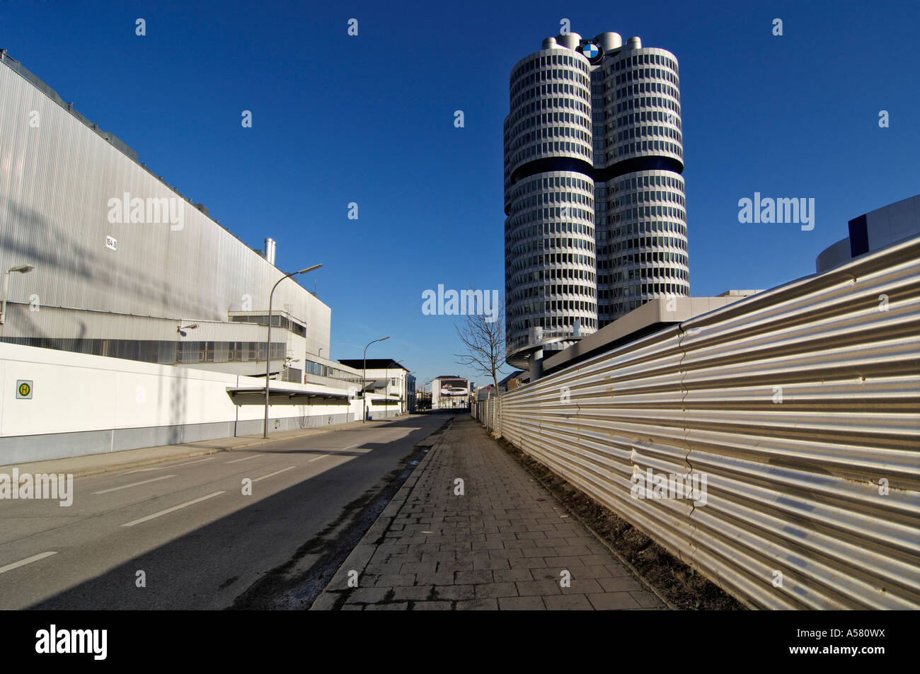 BMW Werk und zentrale, München, Bayern, Deutschland Stockfoto
