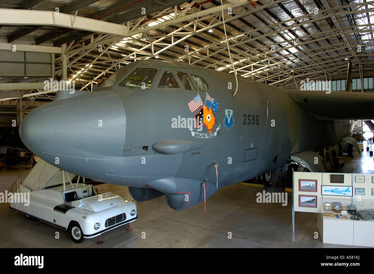 B 52 Flugzeuge von Weltkrieg 2, gezeigt in Darwin, Australien Stockfoto