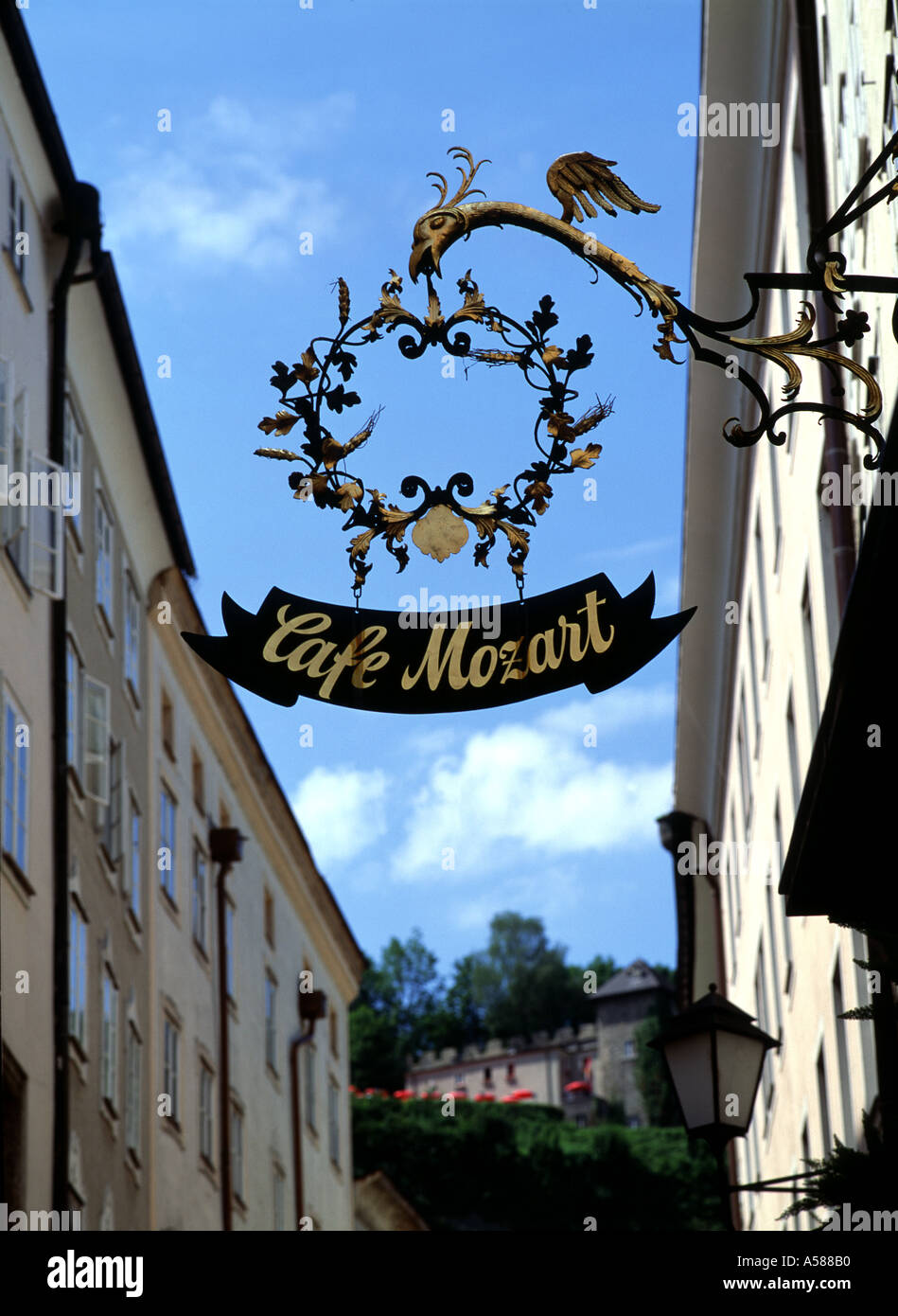 Salzburg Getreidegasse Stockfoto