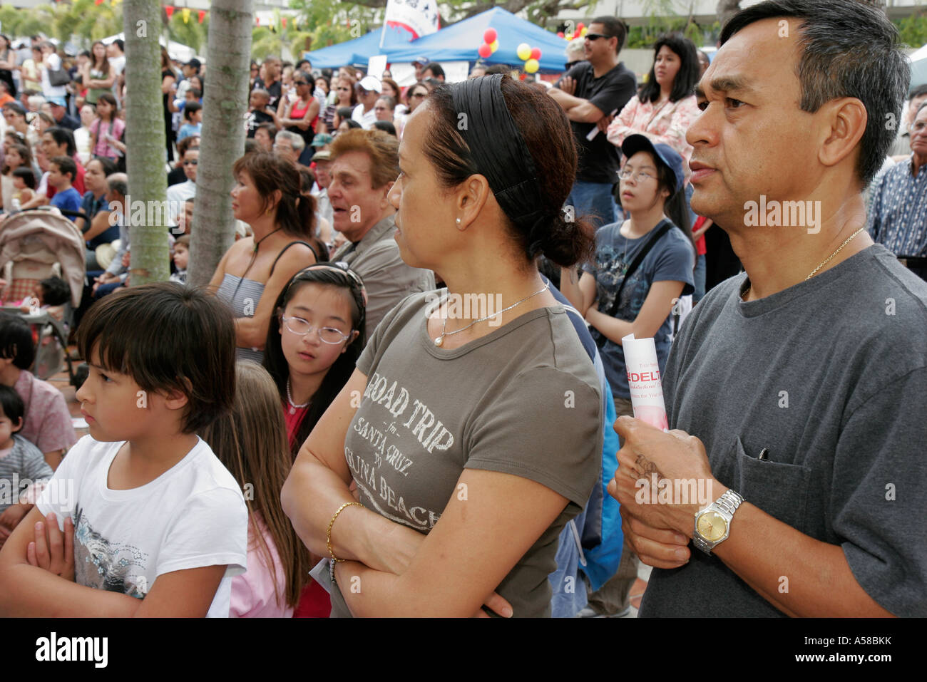 Miami Florida, Miami Dade College Kendall Campus, chinesisches Neujahrsfest, Festivals, Feier, Messe, Veranstaltung, Tradition, Feier, Ausstellung Ausstellung Co Stockfoto