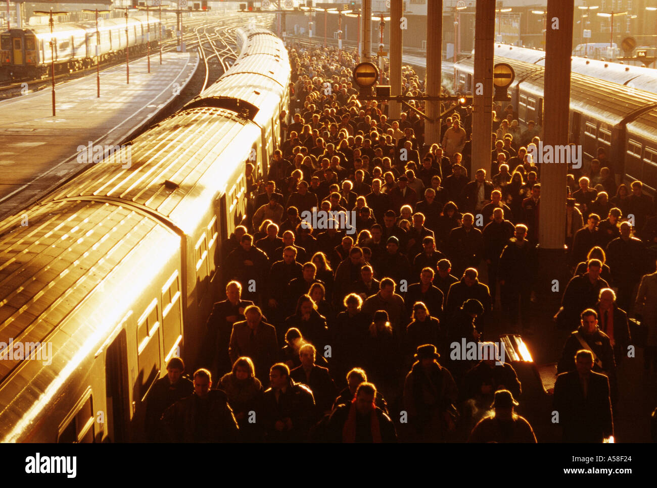 Züge, Stationen, London Stockfoto