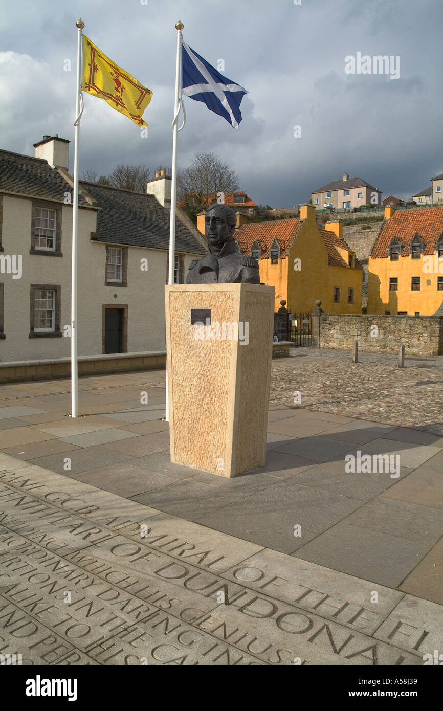 dh CULROSS FIFE Thomas Cochrane 10. Earl of Dundonald Admiral der Flotte Büste Stockfoto