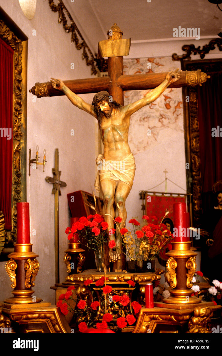 Christi Kreuz Spanien Spanisch Kirche christlichen katholischen Stockfoto