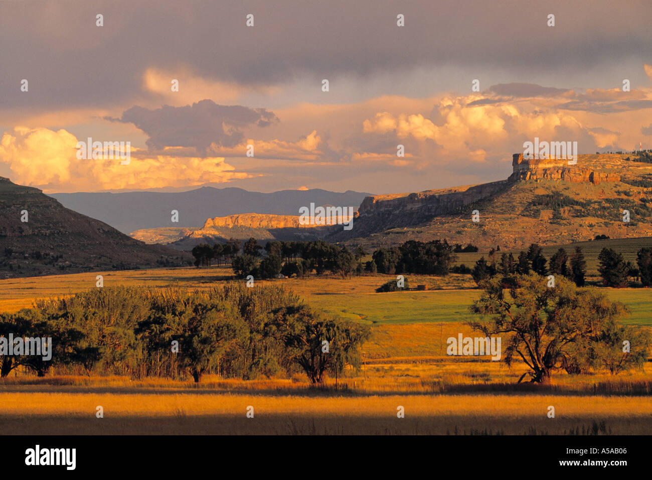Maluti Mountains, östlichen Hochland, das Free State in Südafrika Stockfoto