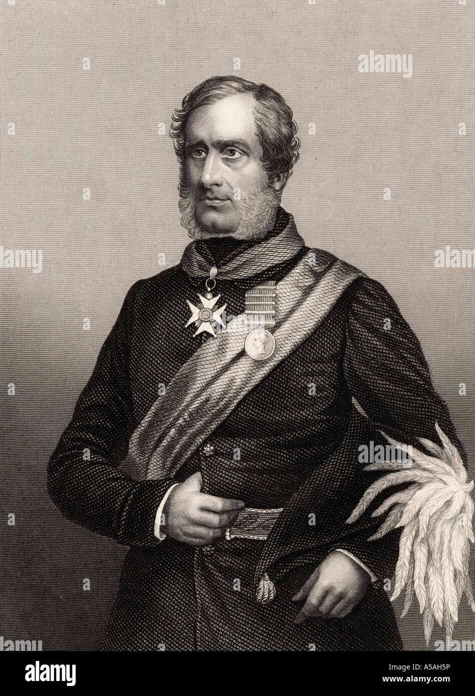 Major General Sir Henry Havelock, 1795 - 1857. Britischer General. Stockfoto