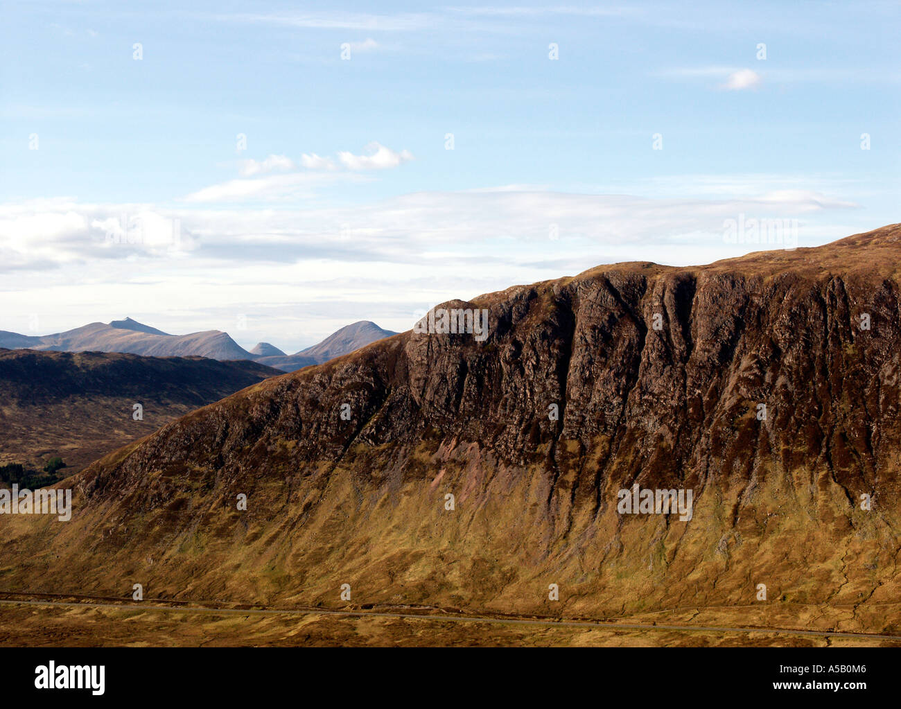 Stob Beinn Chrulaiste vom geschwungenen Grat, Buachaille Etive Mor, Schottland Stockfoto