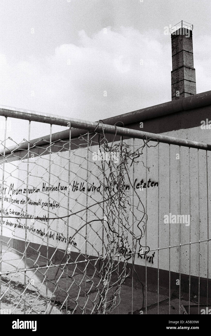 Der Fall der Berliner Mauer 1989. Stockfoto