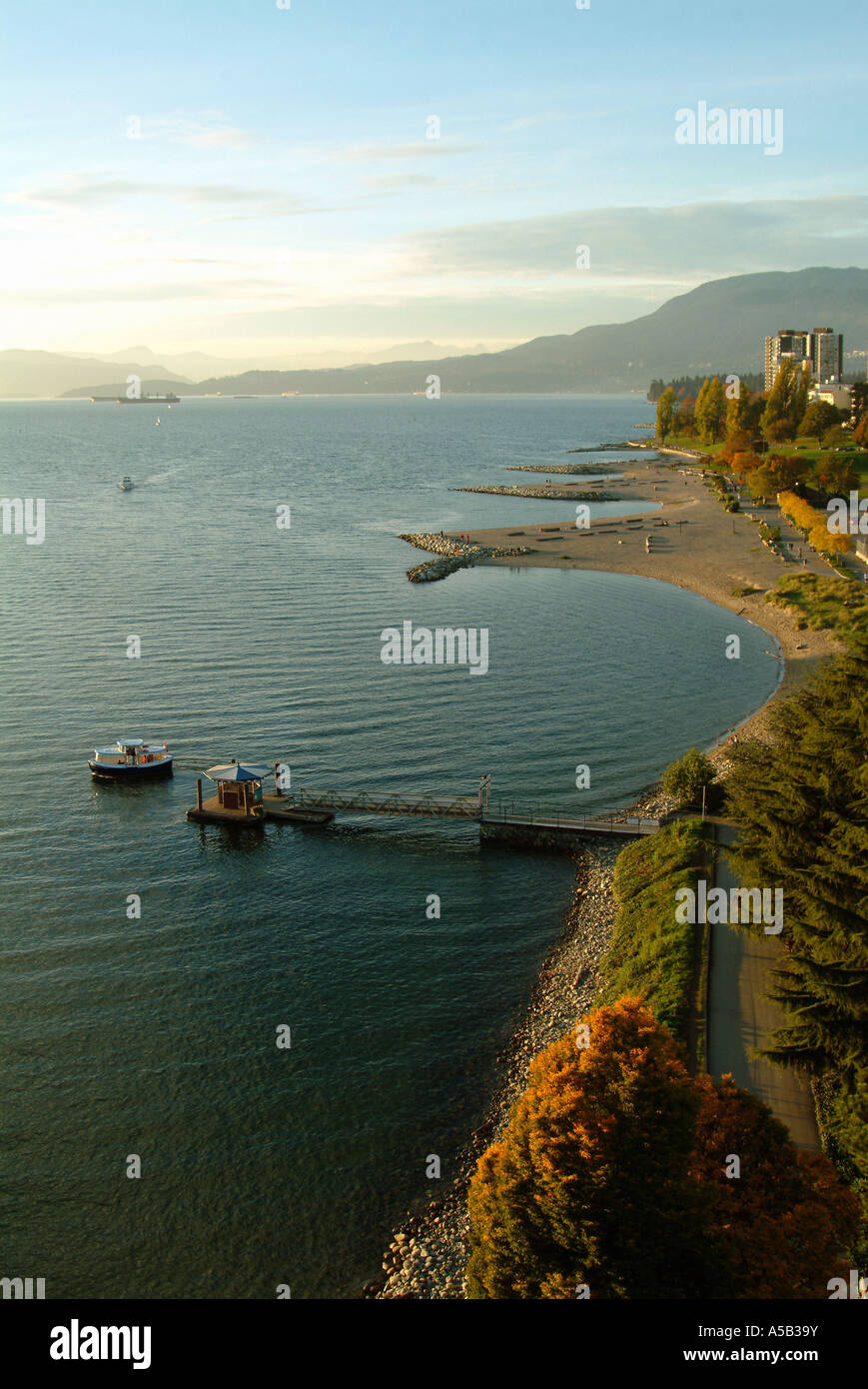 Sunset Beach, Vancouver Kanada Stockfoto
