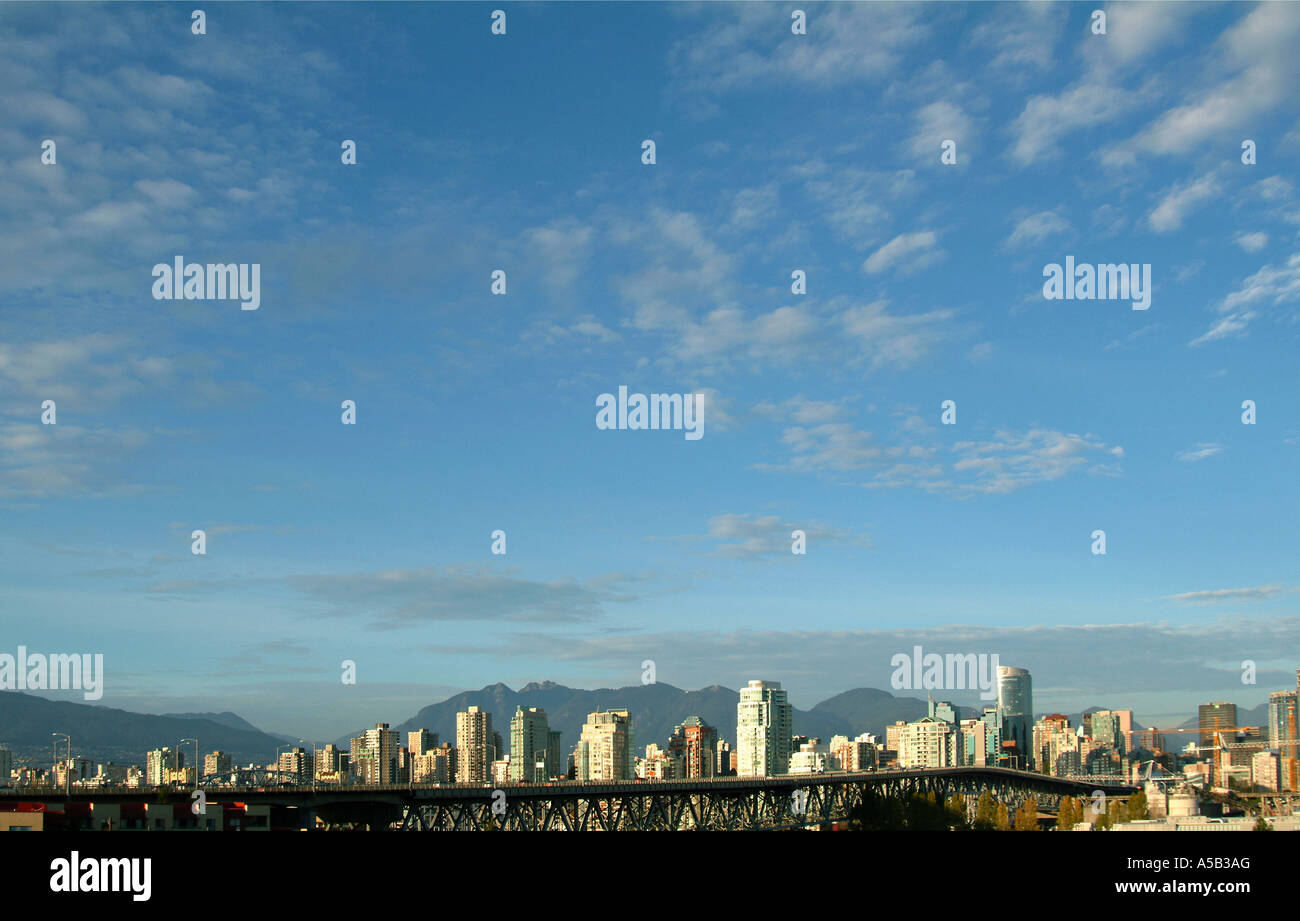 Skyline von Vancouver Kanada. Stockfoto