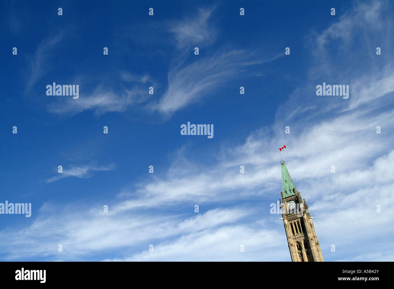Kanadas Peace Tower. Stockfoto