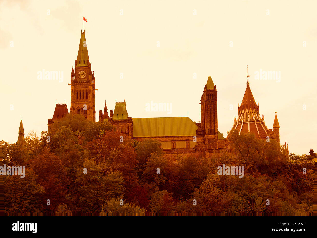 Ottawa Parlamentsgebäude. Stockfoto