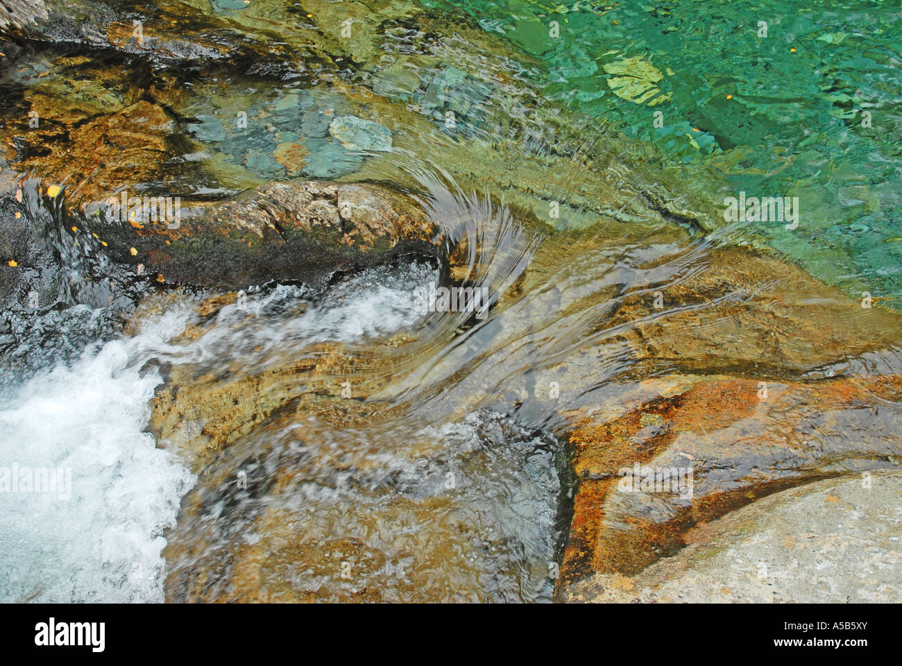 Wasserfall in den Ausläufern der Snowdon Stockfoto
