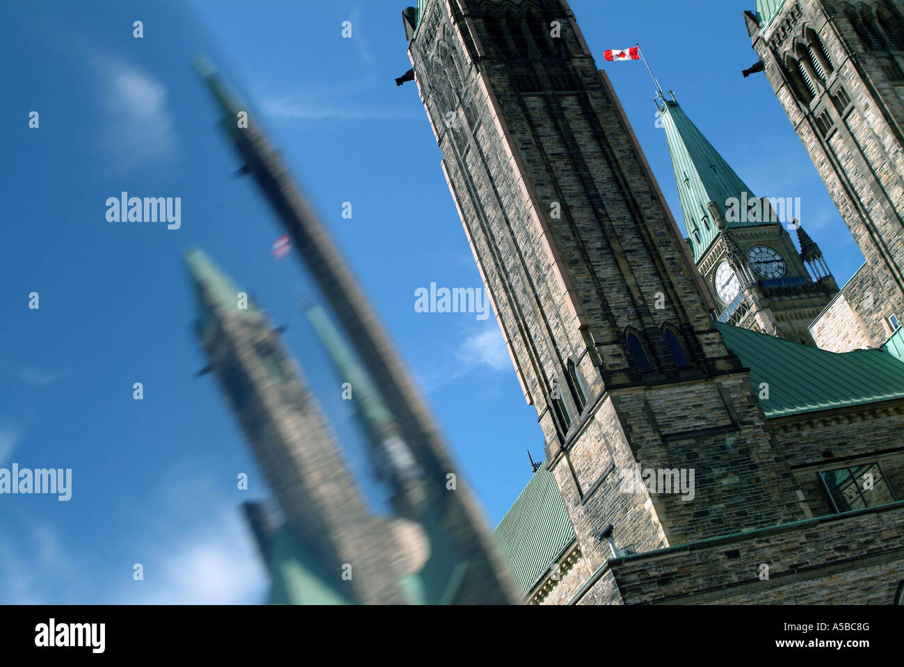 Kanadas Parlamentsgebäude. Stockfoto