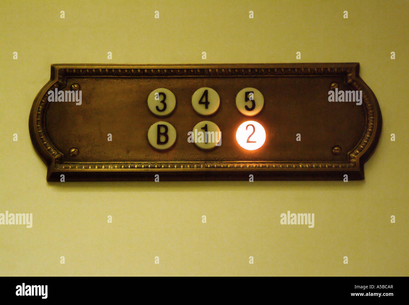 Elevator Floor Numbers Stockfotos Elevator Floor Numbers Bilder
