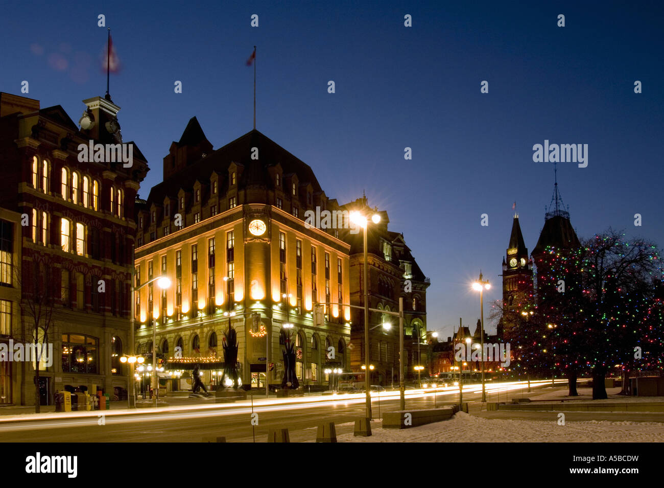 Ottawa Kanada zu Weihnachten. Stockfoto