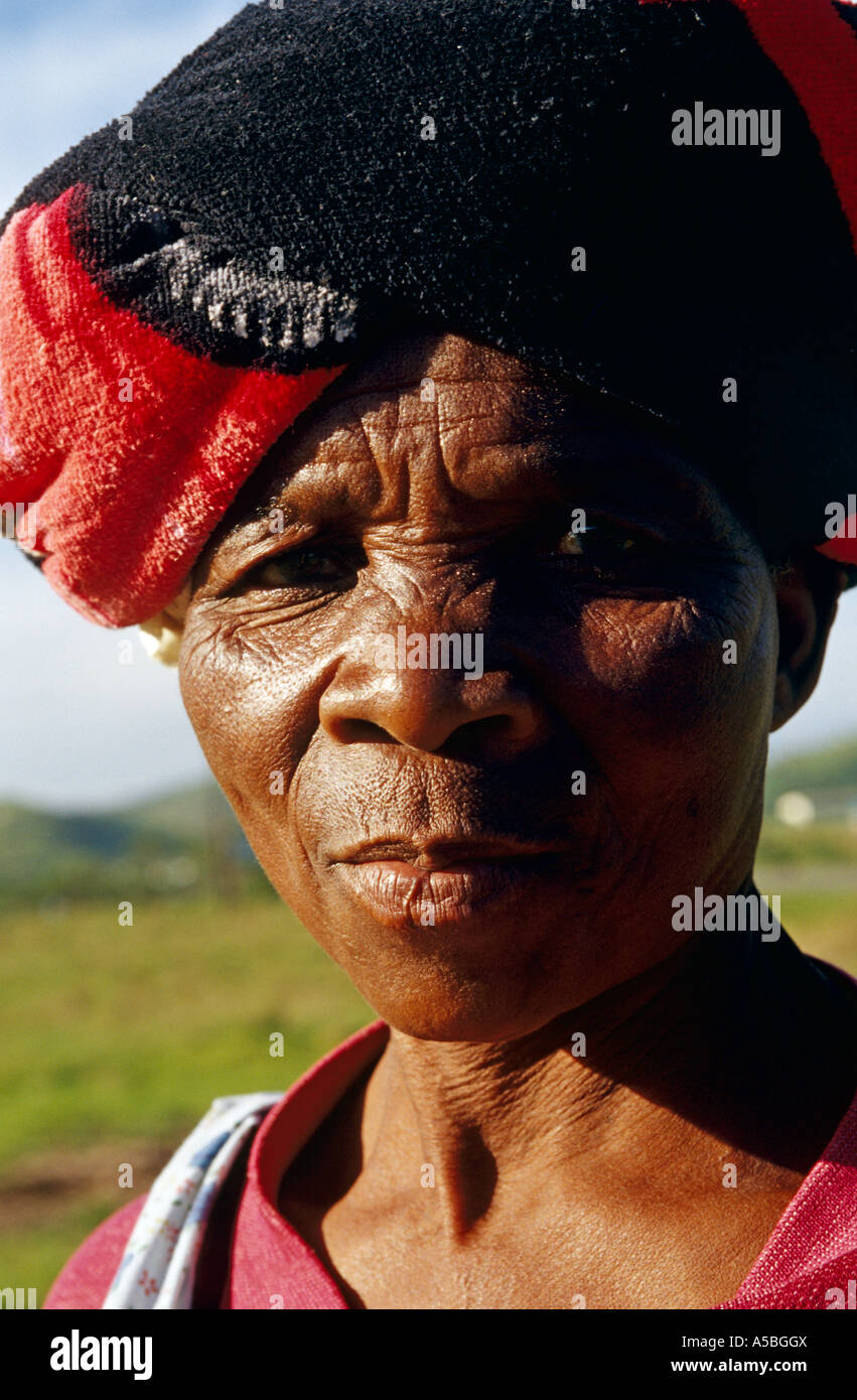 Ein Porträt von Südafrika ein Xhosa-Frau Stockfoto