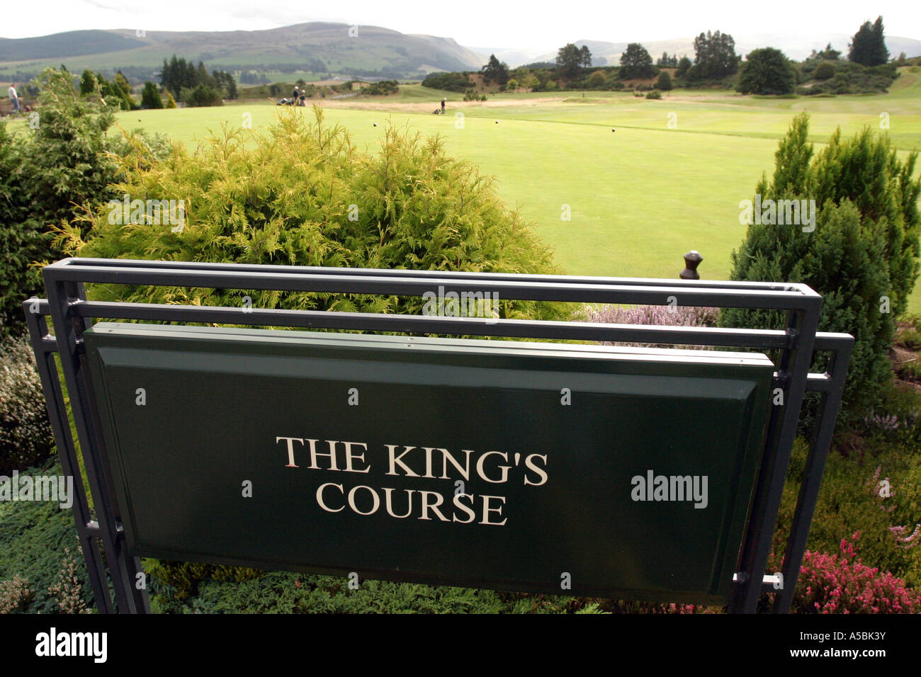 Tha Könige Golfplatz, Gleneagles, Schottland Stockfoto