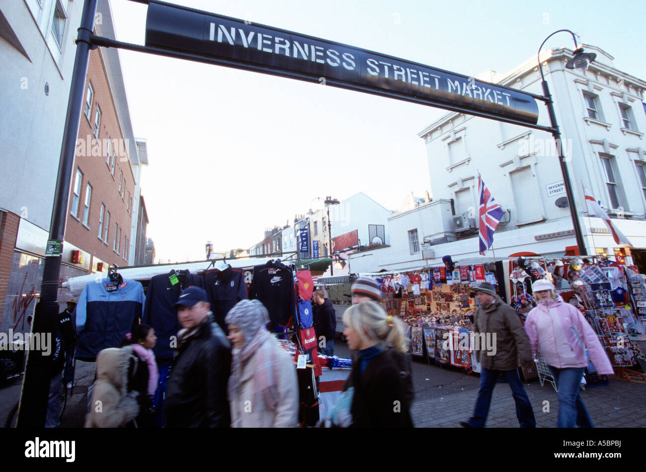 Eine Szene in der beliebten Stadt Camden Market in London UK Stockfoto