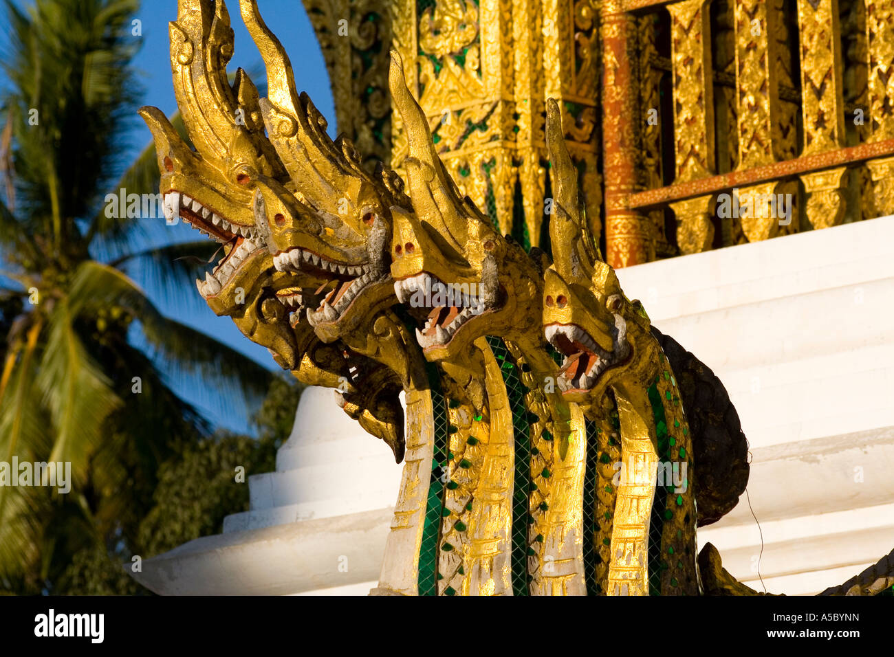Sala Pha Bang Tempel Teil des königlichen Palastes National Museum Luang Prabang Laos Stockfoto