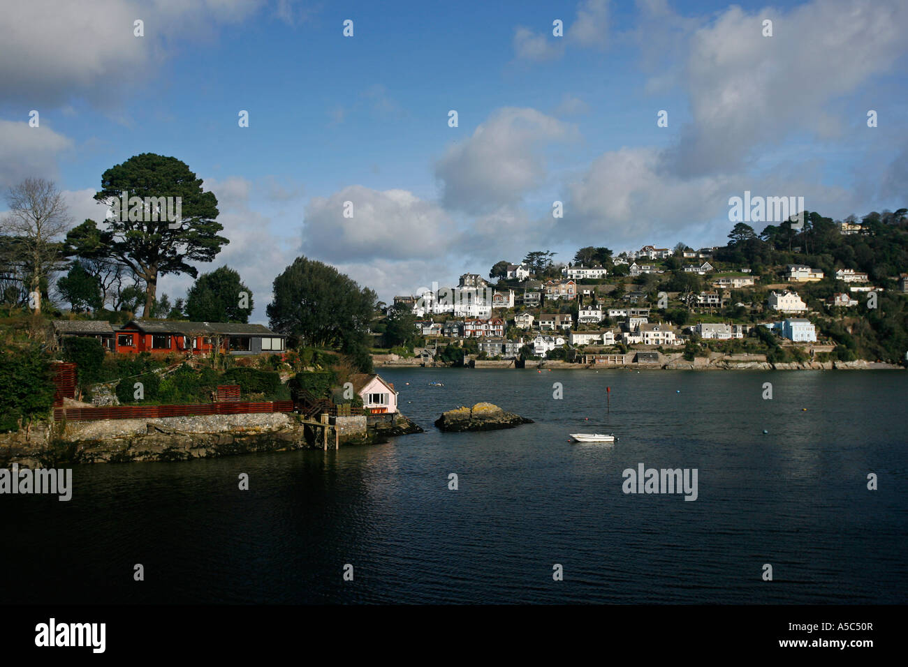 Kriegsflotte Creek Dartmouth Devon England UK Stockfoto